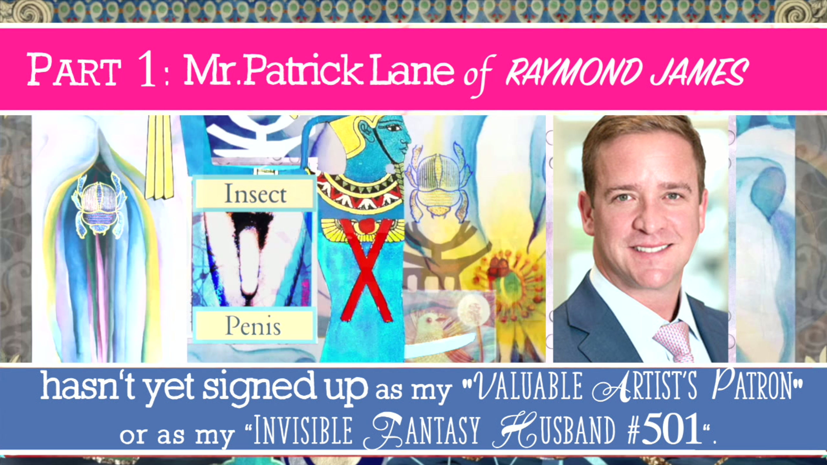 1“Public Erotica Film for Mr.Patrick Lane of Raymond James,(my Fantasy Husband #501)” by Keolani Aalai